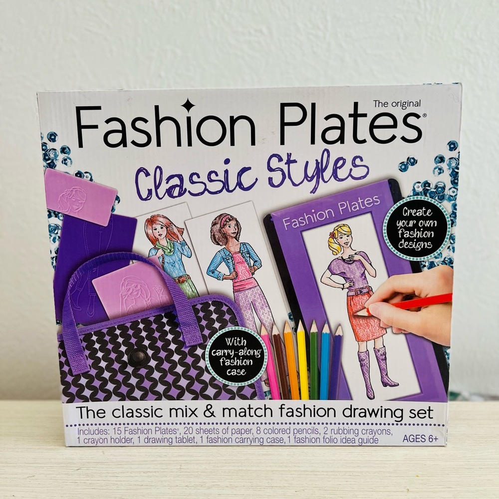 Fashion Plates Classic Styles | Mix and Match Fashion Drawing Set Fashion Design